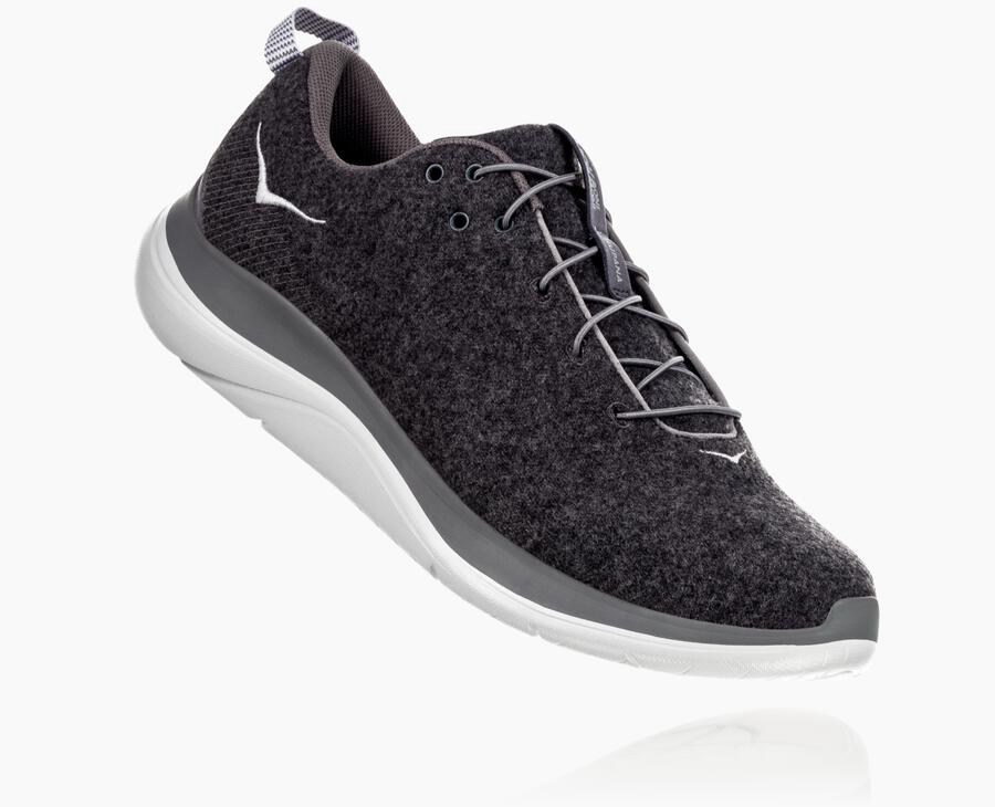 Hoka One One Løbesko Herre - Hupana Flow Wool - Grå - 826190PDS